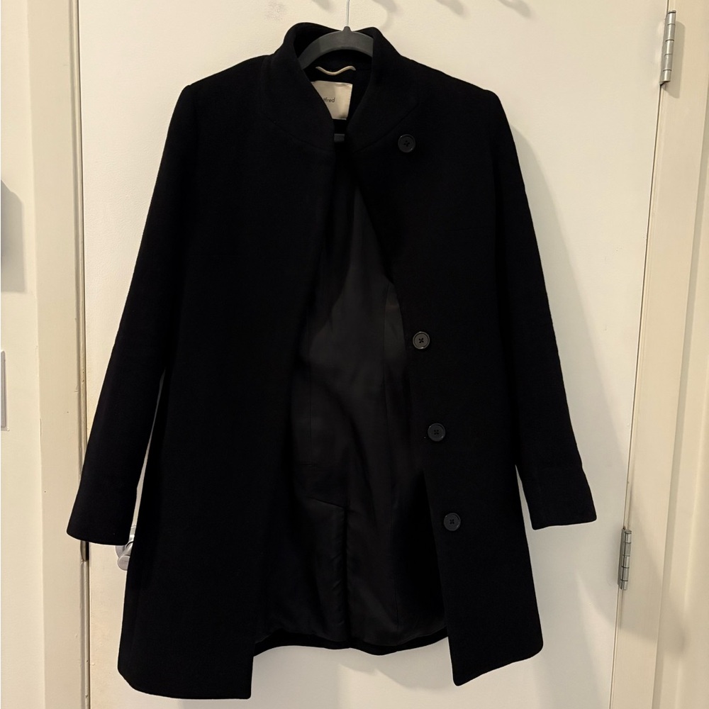 Wilfred Black Wool Coat
